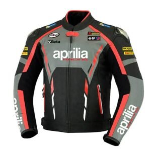 Aprilia Motorcycle Racing Leather Jacket