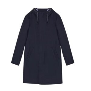 Yves Salomon Hooded Coat In Double-Sided Fabric With Leather Details
