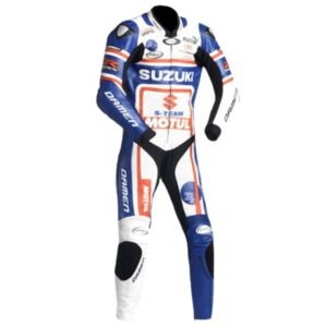 Suzuki Motorcycle Branded Sport Leather Suit