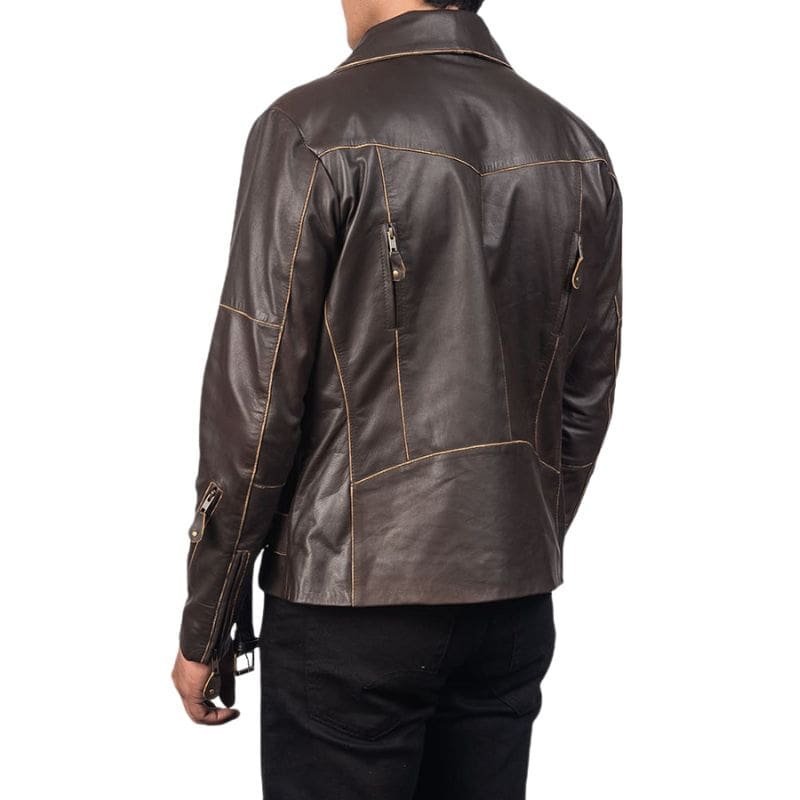 Vincent Leather Biker Jacket - Image 7
