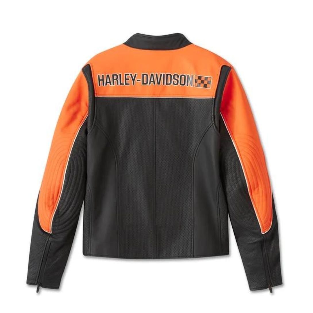 Harley Men’s Depeystar Leather Jacket Vortex - Image 2