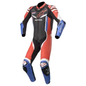 Alpinestars Gp Pro V2 1Pc Leather Suit Black Red Blue