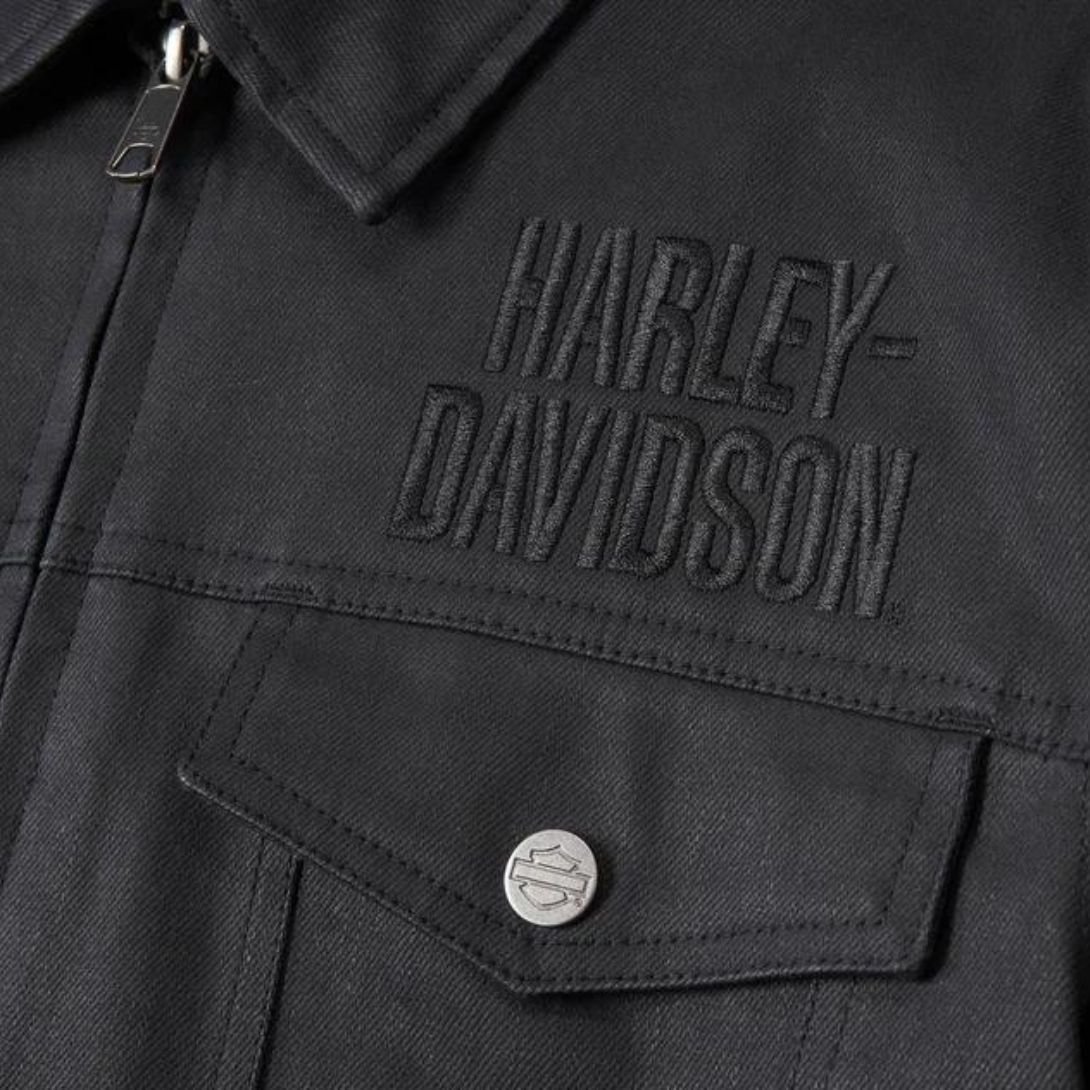 Harley Men’s Hd Flex Layring System Trucker Riding Jacket - Image 3