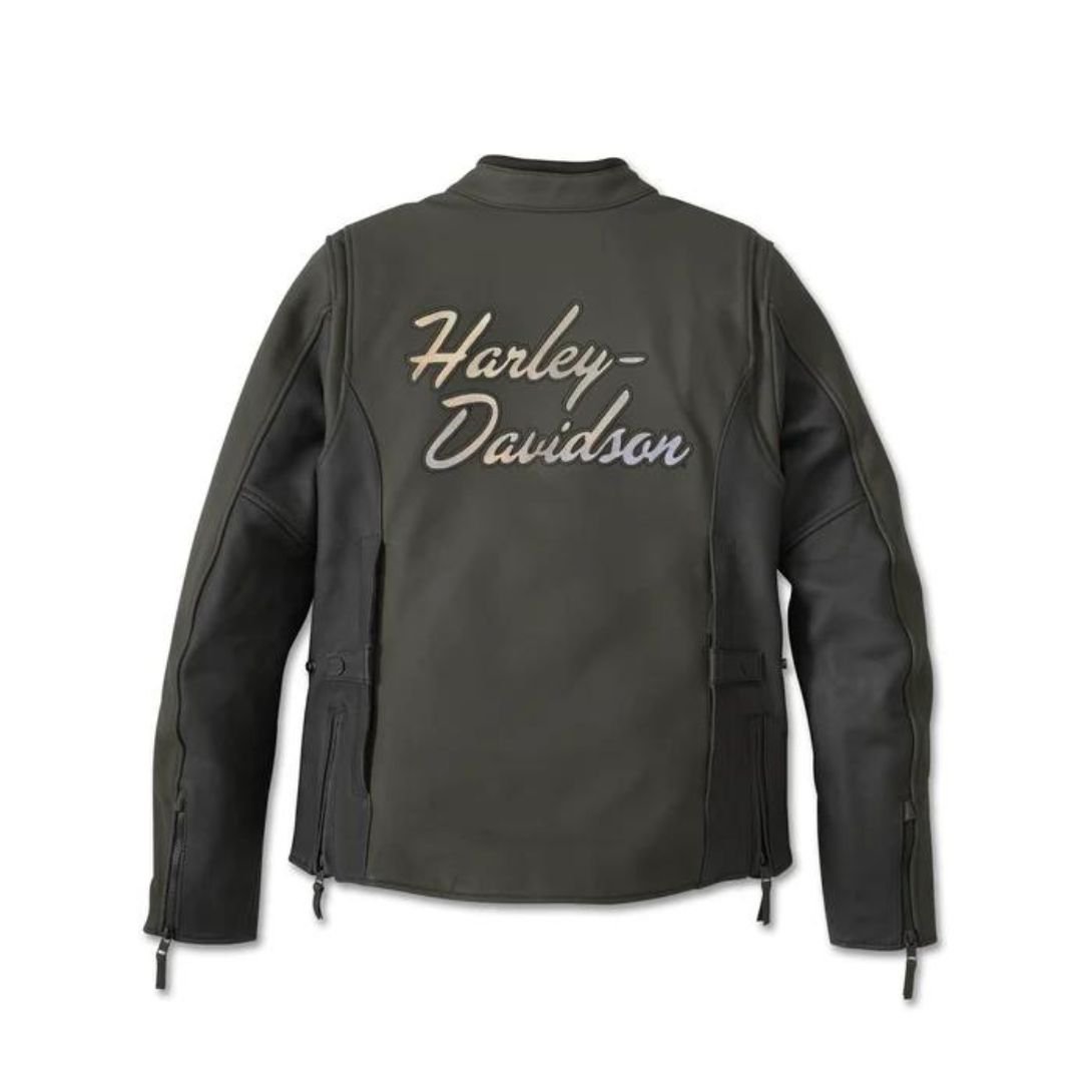 Harley Women’s Gallun 2.0 HD Triple Vent System Leather Riding Jacket - Image 2