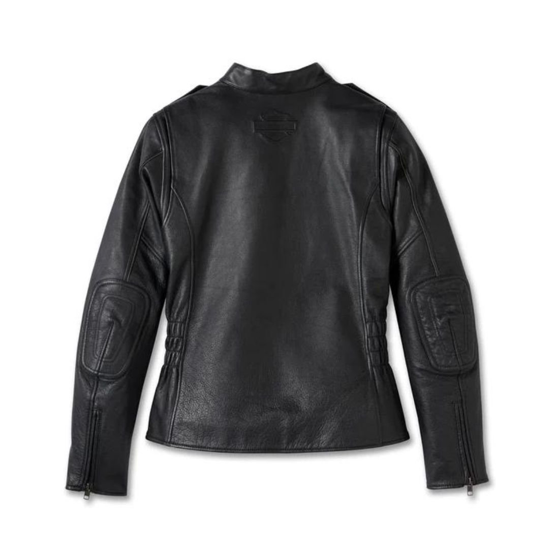 Harley Women’s HD Flex Layering System Captain’s Leather Riding Jacket Outer Layer - Image 2