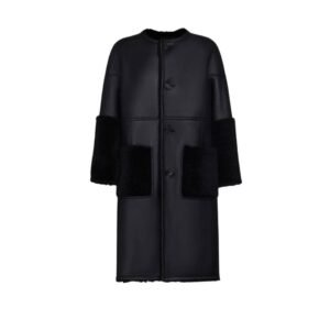 Marni Black Reversible Shearling Coat