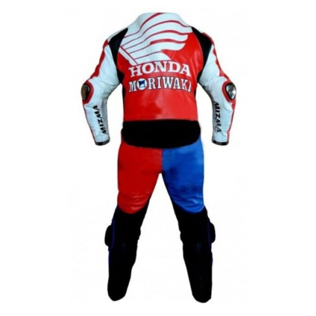 Honda American Moriwaki Mens Leather Suit - Image 2
