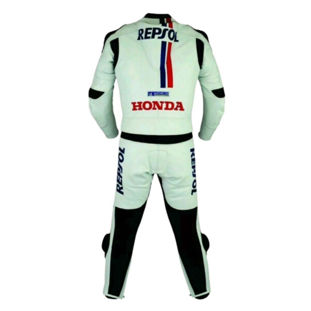 Honda Cowhide Repsol Motorbike Leather Suit - Image 2