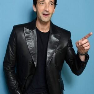 New Adrien Brody Leather Blazer