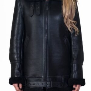 Women's Long Sheepskin B-3 Jacket
