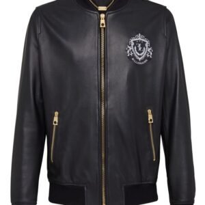 Billionaire Leather Bomber Jacket