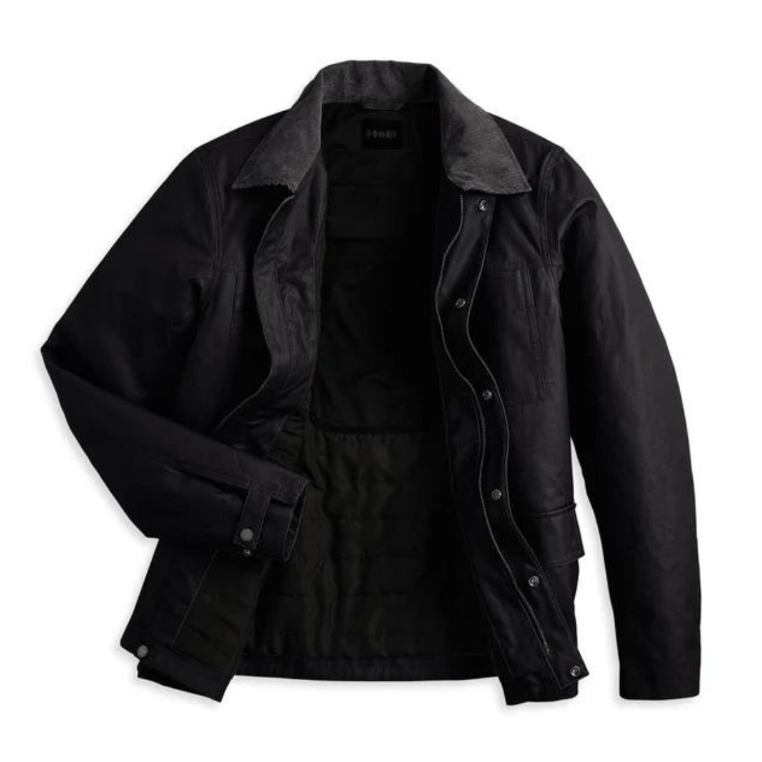 Harley Men’s Mesa Harley Davidson Adv Waxed Riding Jacket Black Beauty - Image 3