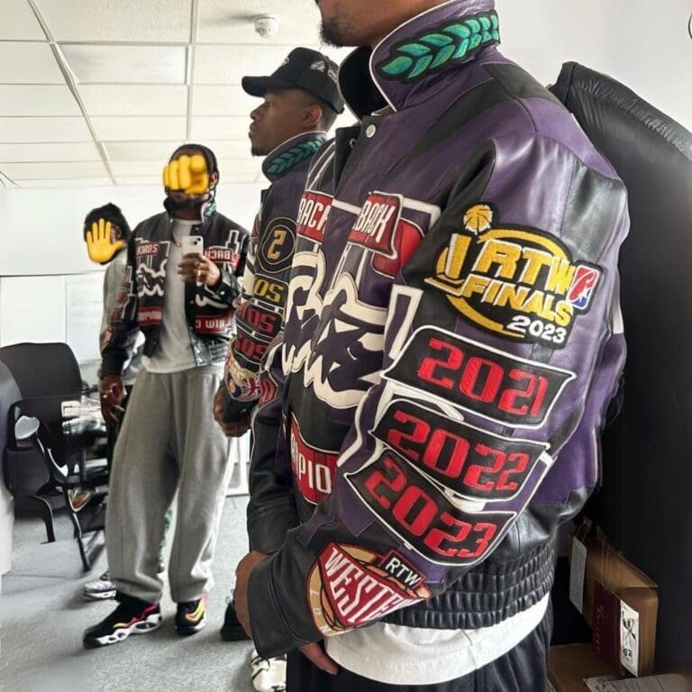 Corteiz 5 Year Leather Jacket - Image 3