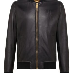 Billionaire Leather Bomber Members Only