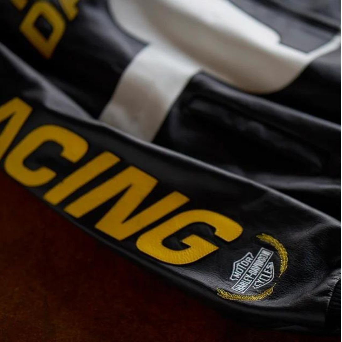 Harley Men’s Start Your Engines Leather Racing Jacket - Image 4