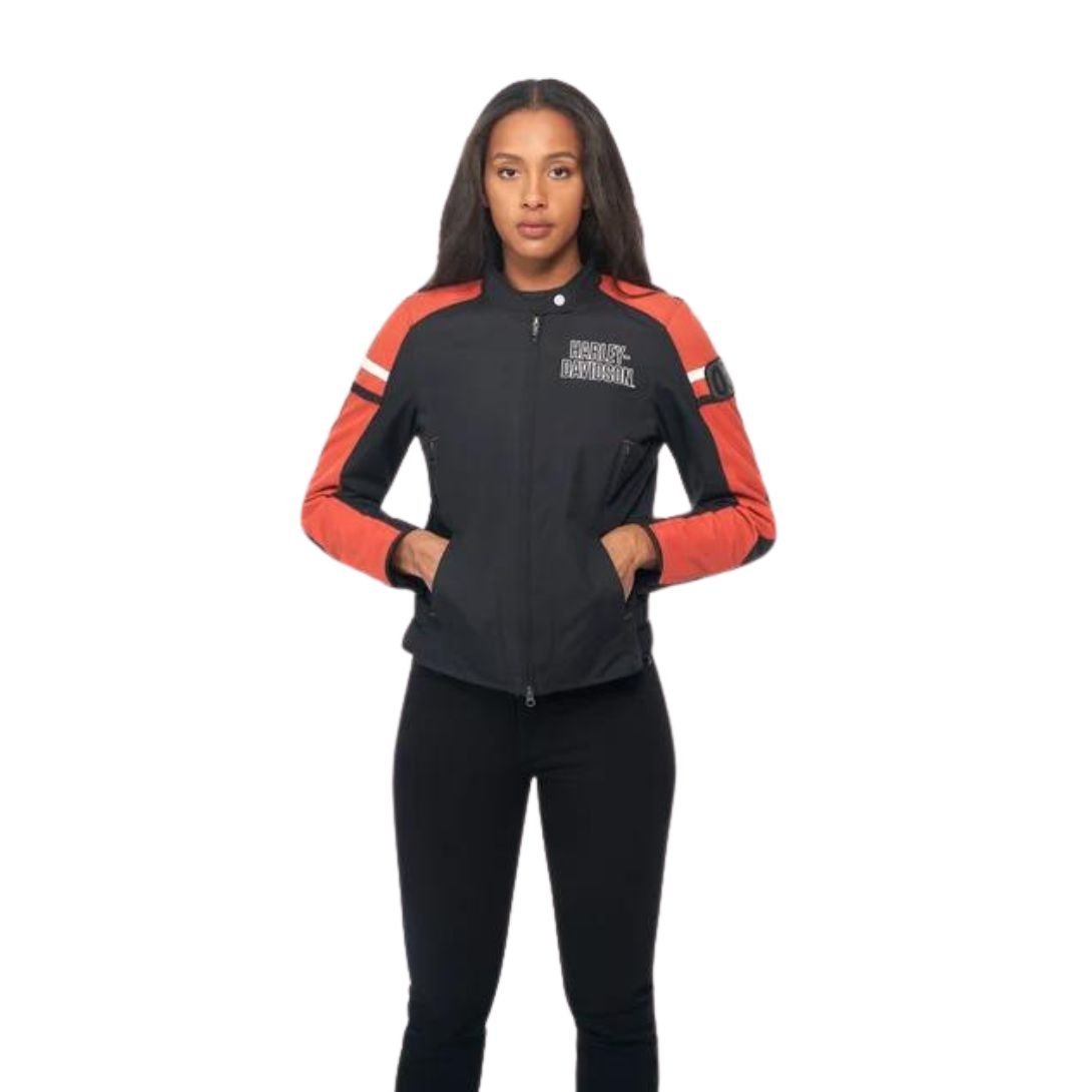 Harley Women’s Hazard Waterproof Textile Riding Jacket - Image 4