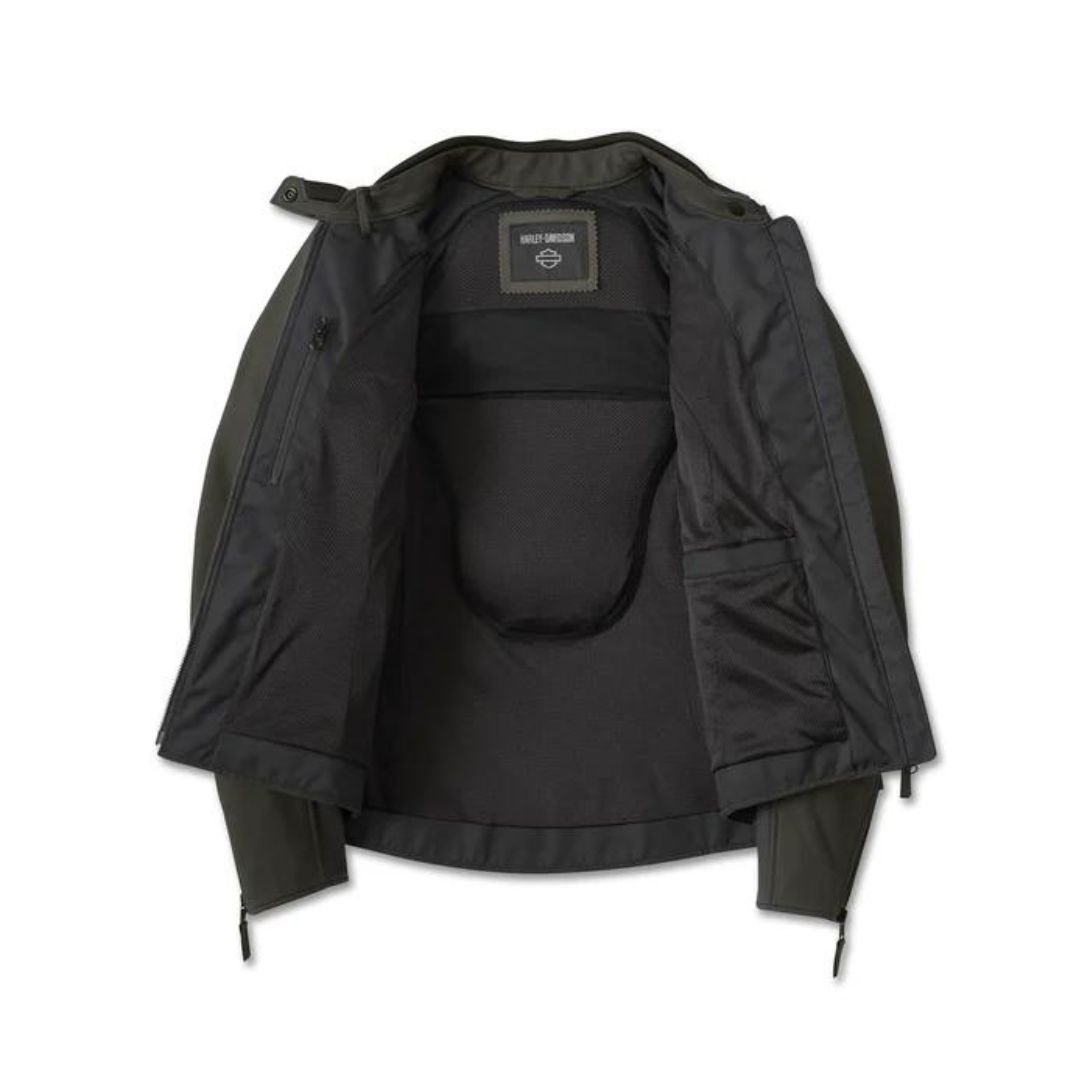 Harley Women’s Gallun 2.0 HD Triple Vent System Leather Riding Jacket - Image 4