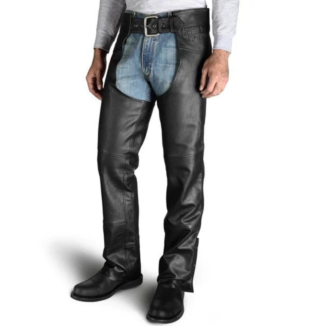 Harley Men’s Stock II Leather Chaps - Image 4