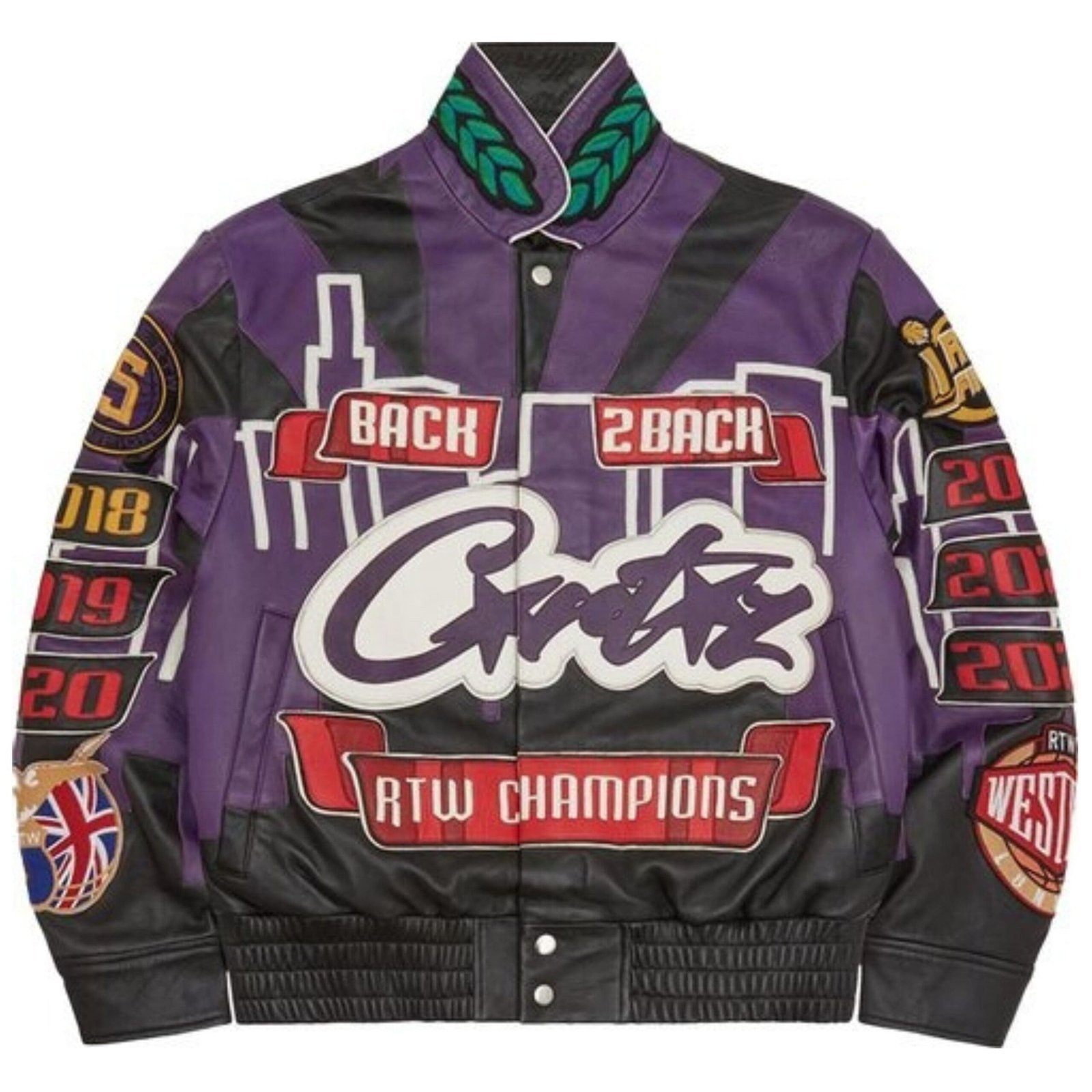 Corteiz 5 Year Leather Jacket