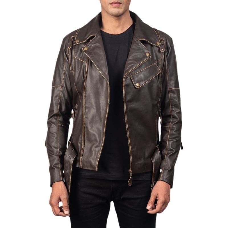 Vincent Leather Biker Jacket - Image 9