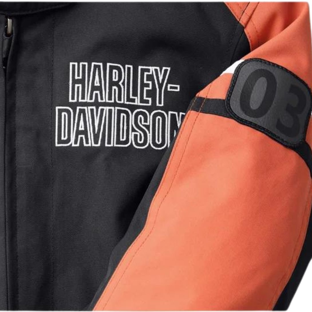 Harley Women’s Hazard Waterproof Textile Riding Jacket - Image 5