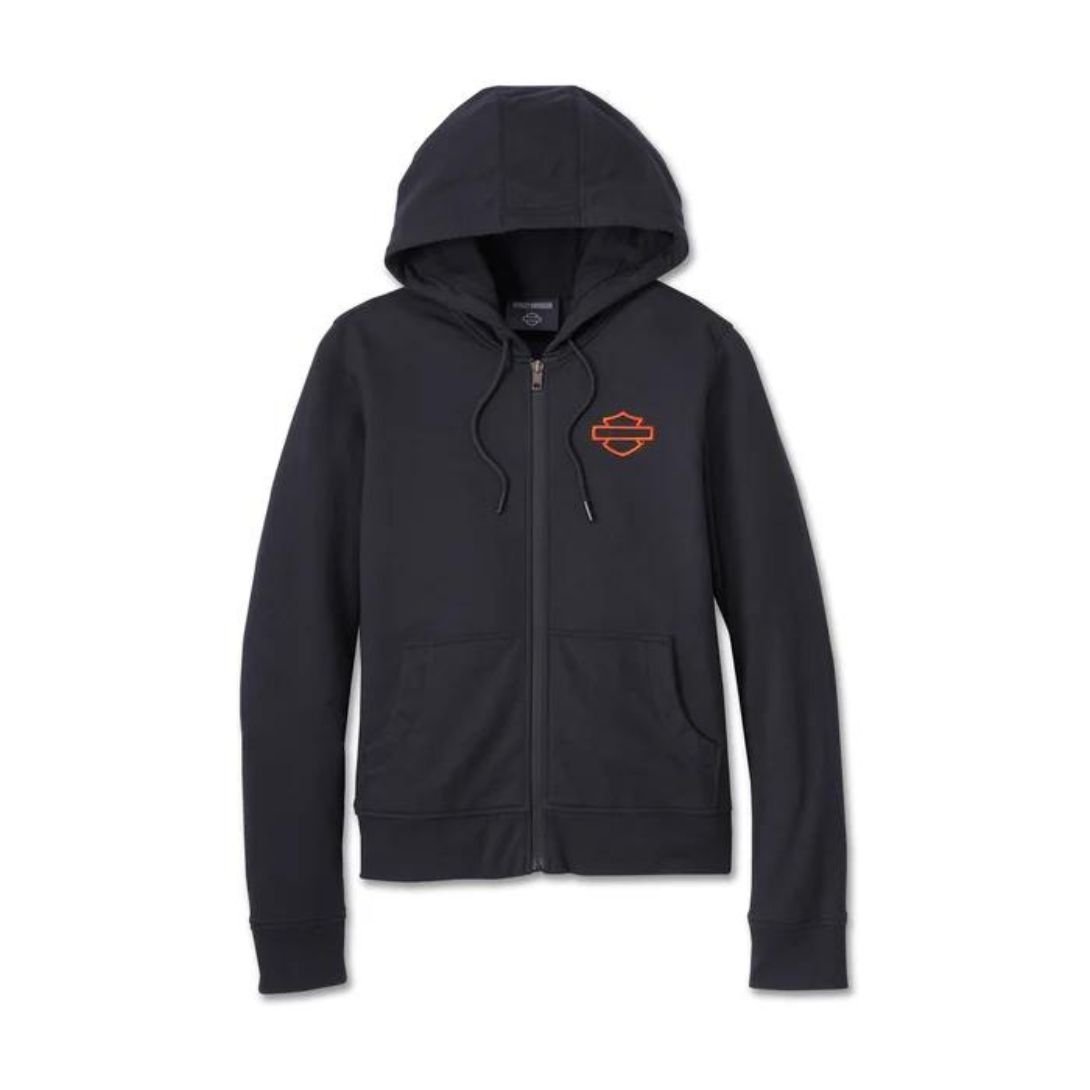 Harley Women’s Miss Enthusiast 2.0 Leather 3 In 1 Jacket - Image 5