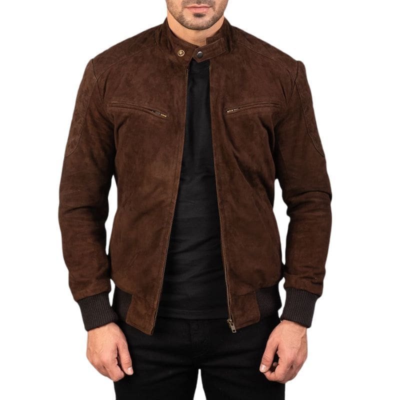 Sven Leather Bomber Jacket - Image 6