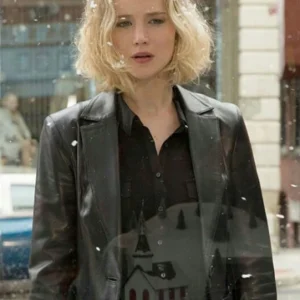 Jennifer Lawrence Joy Leather Blazer