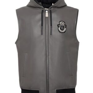 Billionaire Sleeveless Leather Vest