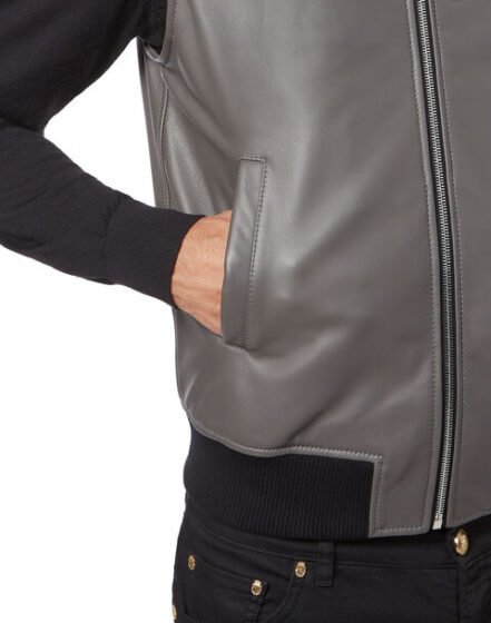 Billionaire Sleeveless Leather Vest - Image 5