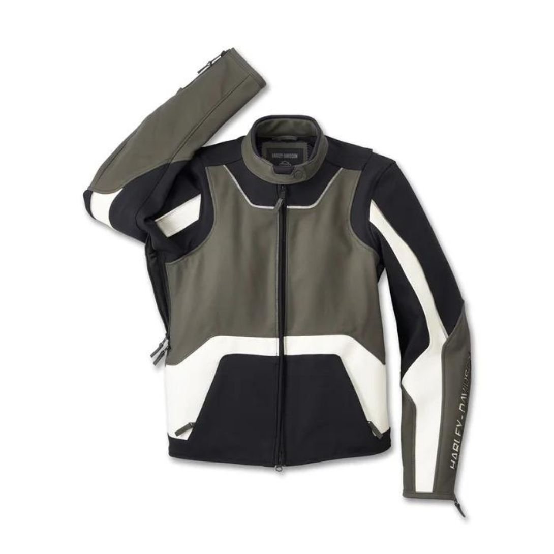 Harley Women’s Ace Mixed Leather Riding Jacket - Image 3