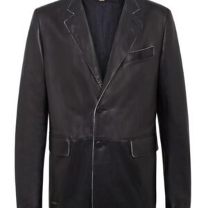 The Billionaire Leather Blazer