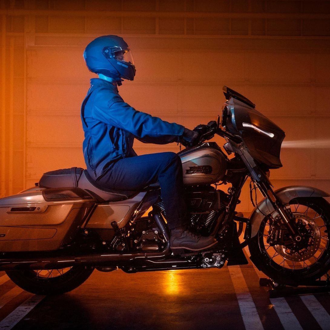 Harley Men’s Paradigm Triple Vent System 2.0 Leather Jacket 56 Black Olive - Image 8