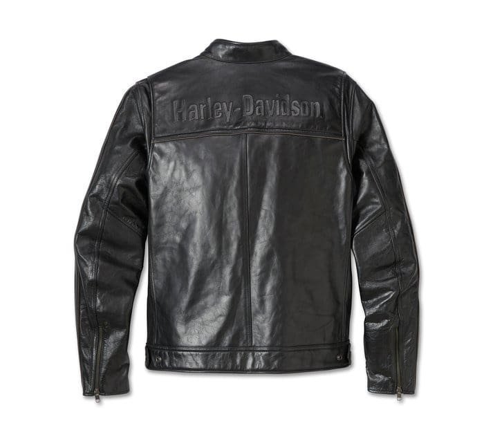 Harley Davidson Men’s HD Cafe Racer Leather Jacket - Image 2