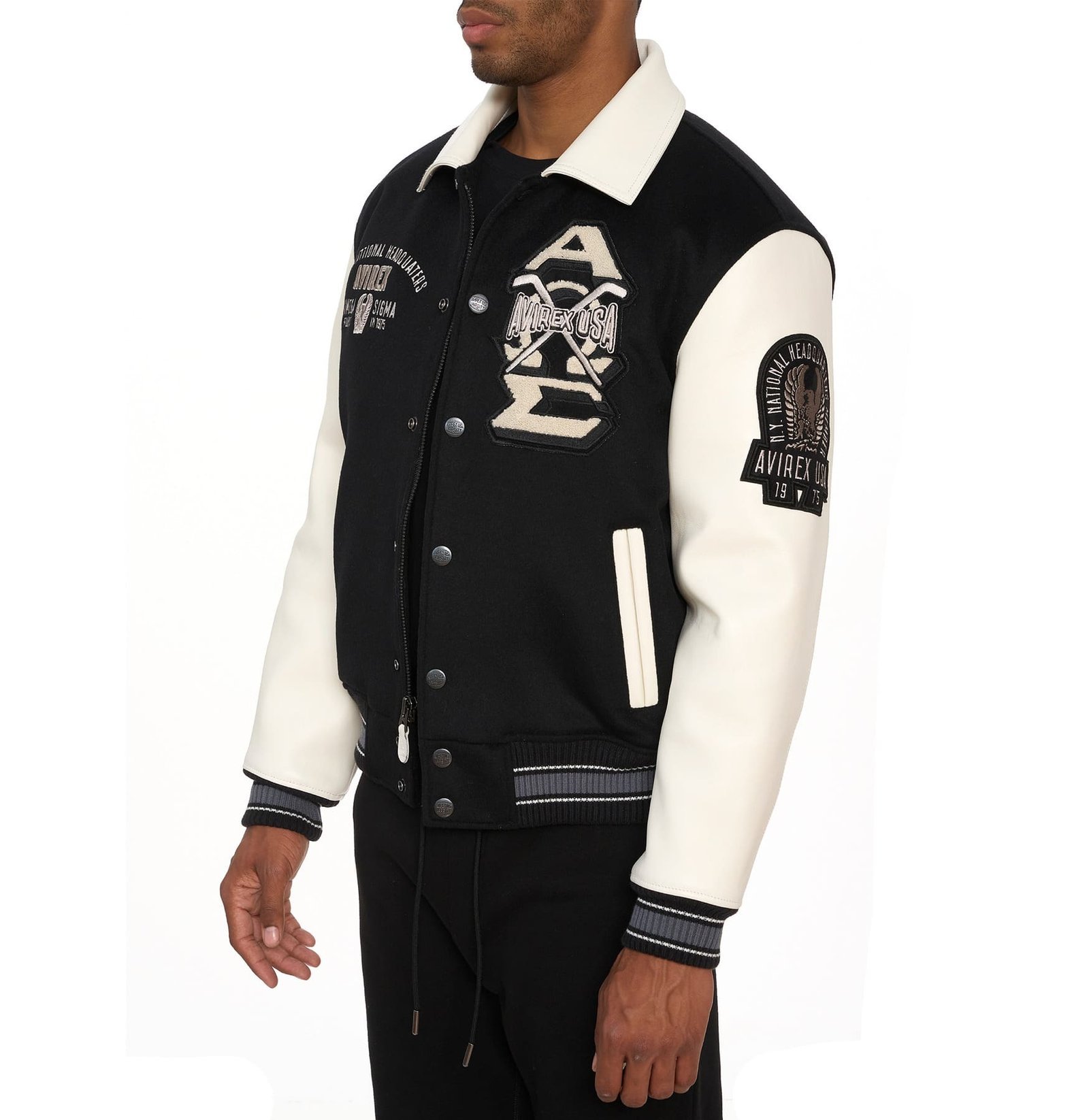 Avirex Omega Wool Leather Jacket - Image 6