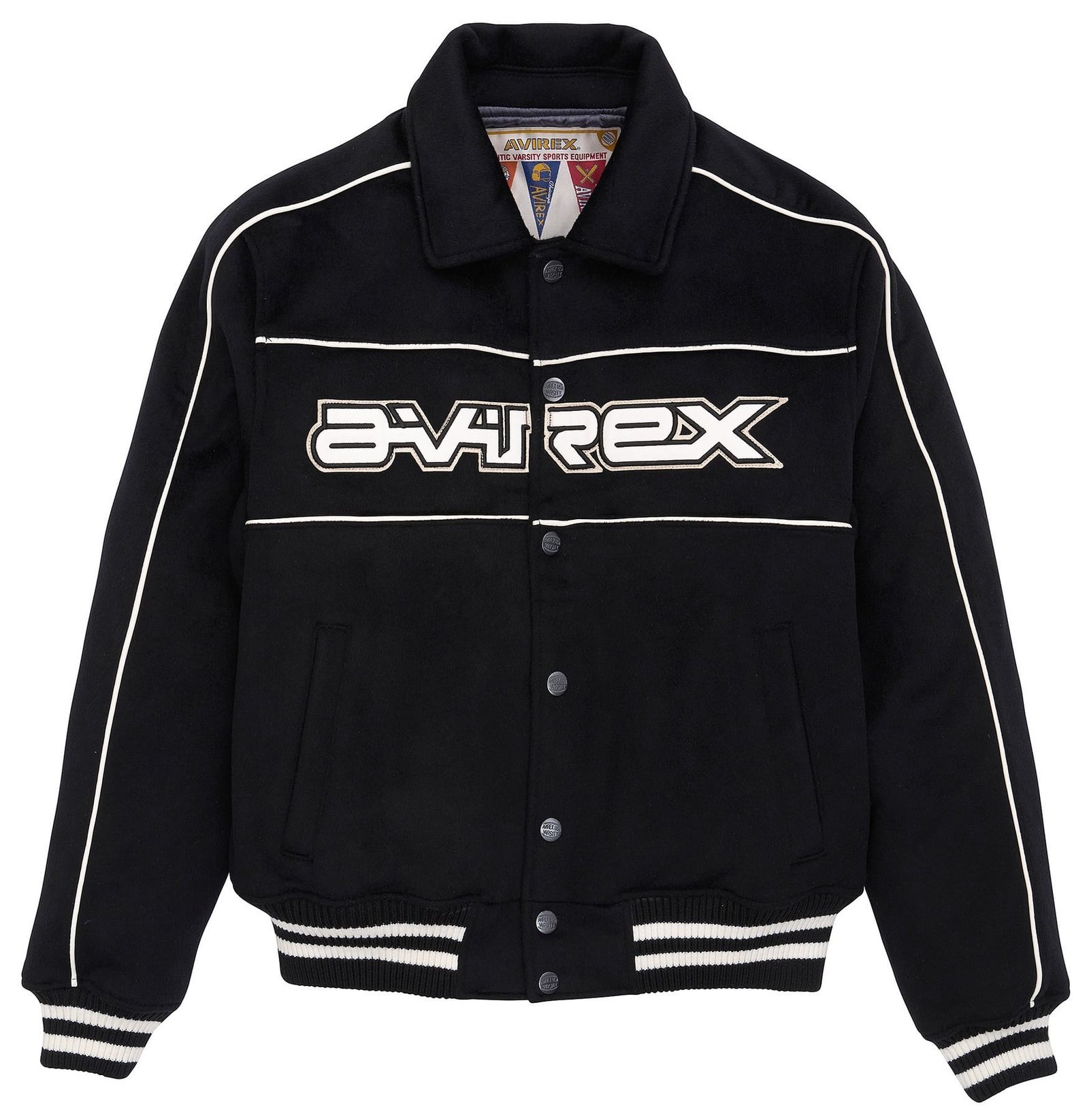 Avirex Woolrider Jacket Black & White