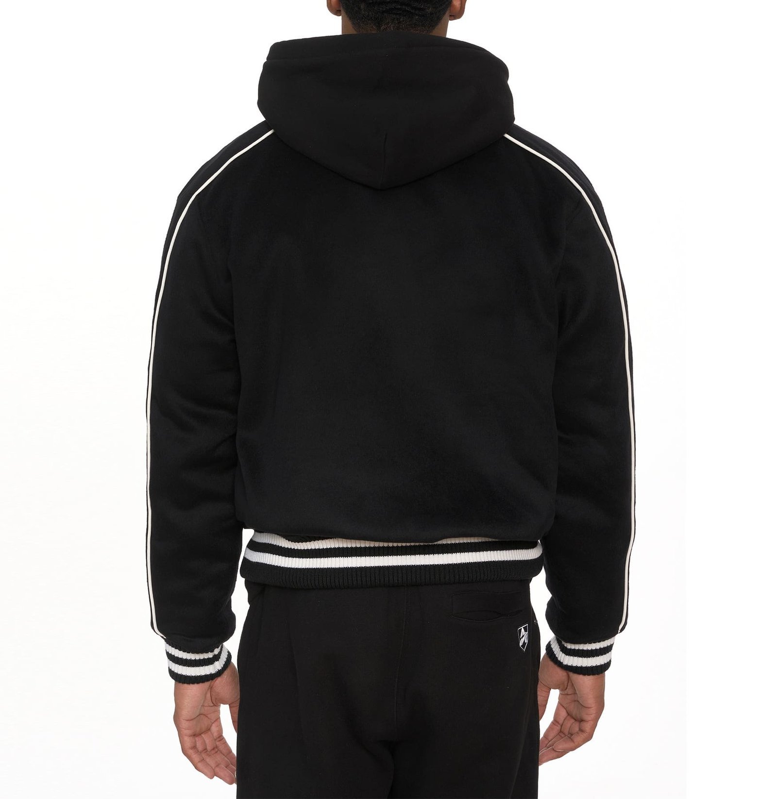 Avirex Woolrider Jacket Black & White - Image 6