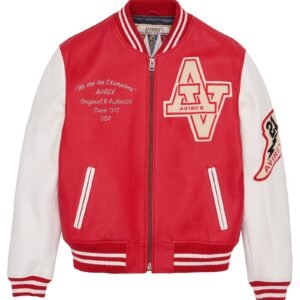 Avirex Wild Cat Varsity Leather Jacket
