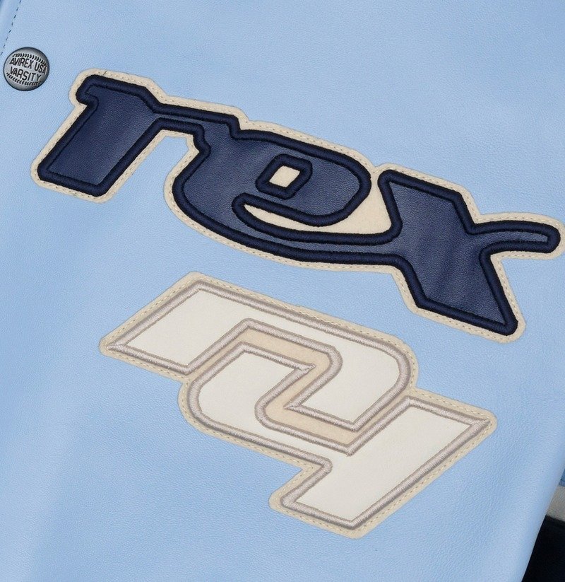 Avirex The Legend Jacket In Carolina Blue - Image 8