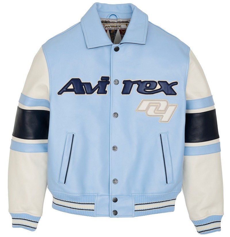 Avirex The Legend Jacket In Carolina Blue