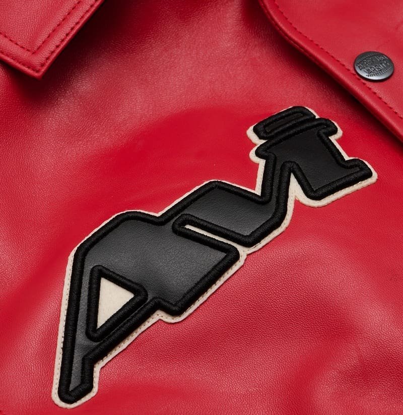 Avirex Legend Leather Jacket Red - Image 8