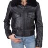 Women's Cowhide Bomber Jacket