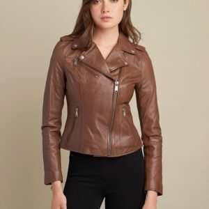Madeline Asymmetrical Leather Jacket