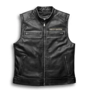 Harley Men’s Passing Link Leather Vest