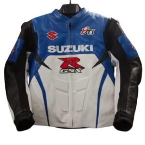 Suzuki GSXR Motorbike Racing Leather Jacket