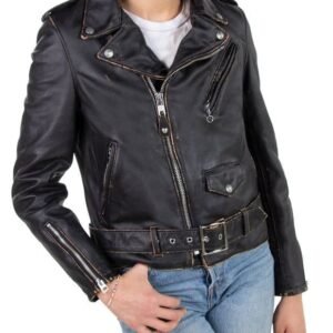 Women's Hand Vintaged Cowhide Perfecto Jacket