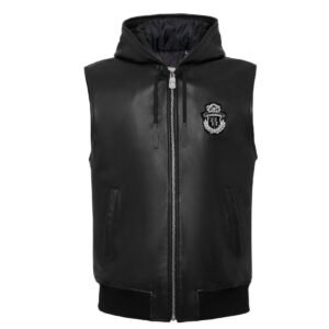 Billionaire Sleeveless Leather Vest