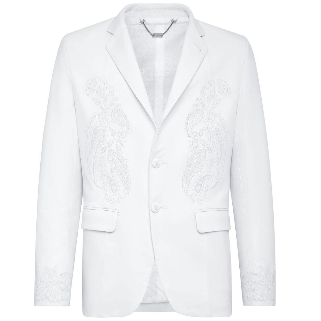 Billionaire Leather Blazer Paisley