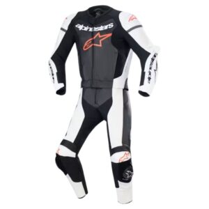 Alpinestars GP Force Lurv 2 PC Leather MC Leather Suit Black White Red Fluo