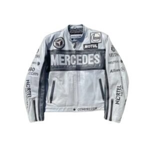 Vintage Rare Mercedes Racing Leather Jacket